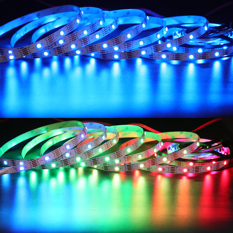 DC12V CS8812 5050SMD RGB, Breakpoint continue 150 LEDs Individually Addressable Digital Strip Lights, Waterproof Dream Color Programmable Flexible LED Ribbon Lights